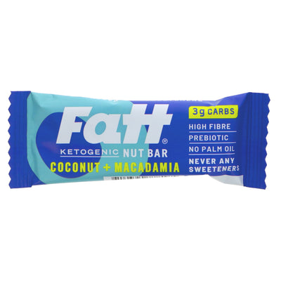 Fatt Bar | Fatt Coconut + Macadamia Bar | 30g