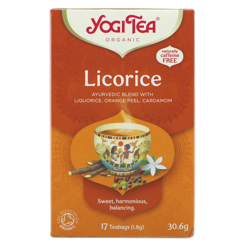 Yogi Tea | Liquorice - Liquorice, OrangePl, Caradamom | 17 bags