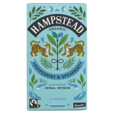 Hampstead Tea | Peppermint Spearmint - Mindful all day long | 20 bags