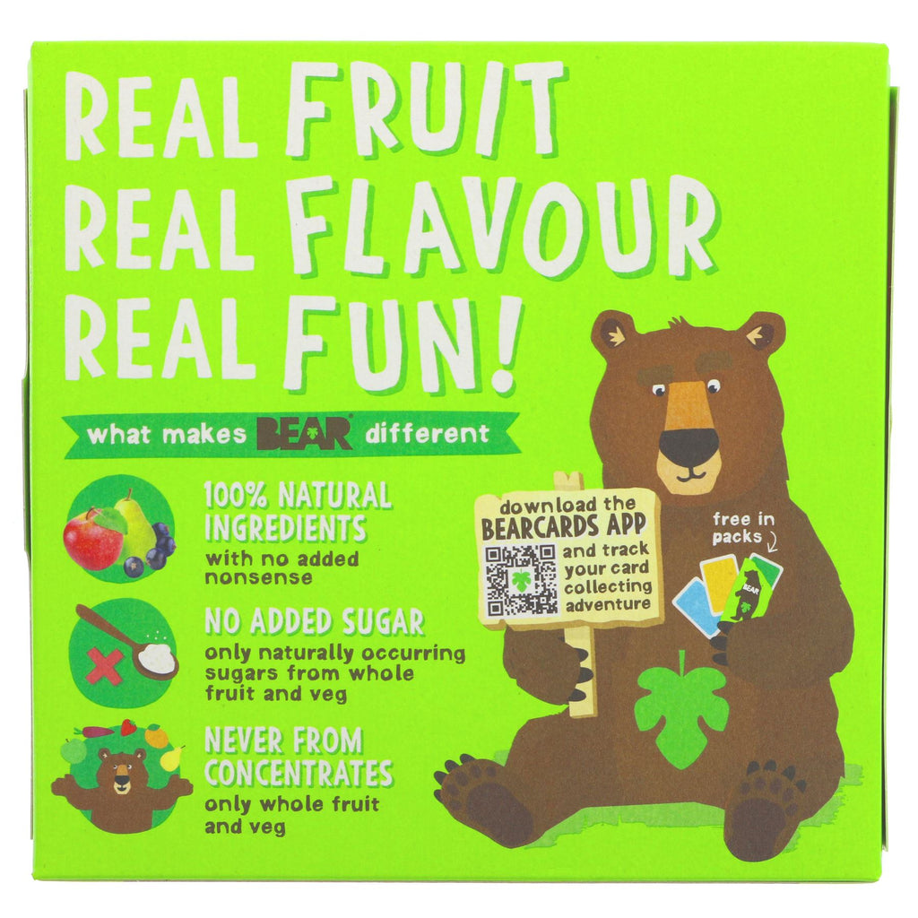Bear Giant Yoyo-Apple/Blackcurrant: 100% pure fruit, gluten-free, vegan, no added sugar/stabilizers. Guilt-free snack or on-the-go treat.