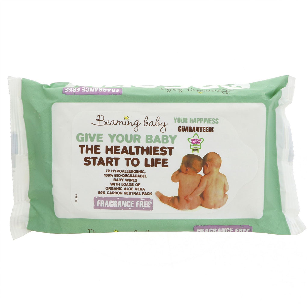 Beaming Baby | Baby Wipes - Fragrance Free | 72s