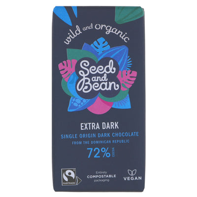 Organic Seed & Bean Company | 72% Dark Choc, Dominican | 75g