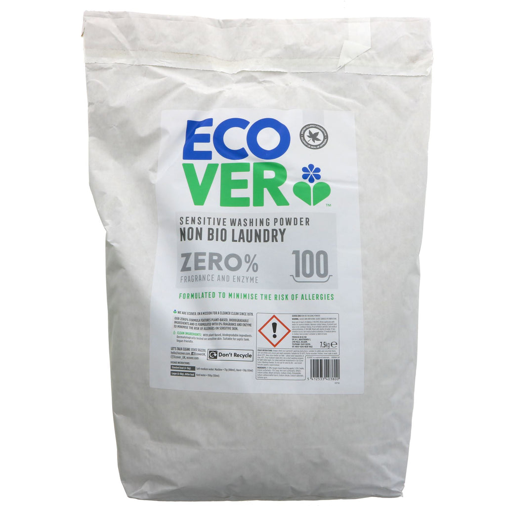 Ecover | Zero Washing Powder | 7.5kg