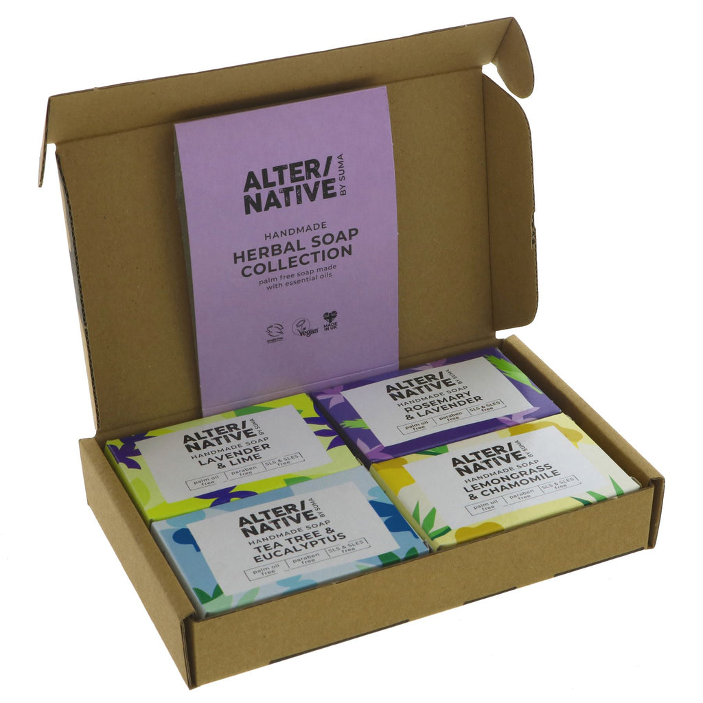 Alter/Native | Gift Set - Herbal - 4 Bars - Lavender / Tea Tree / Lemongrass / Rosemary | set
