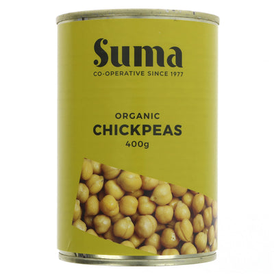 Organic chickpeas perfect for hummus, curries, salads & more. Vegan-friendly and packed with protein & fiber.