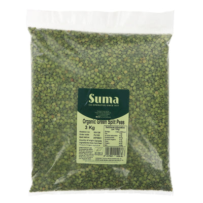 Suma | Green Split Peas - Organic | 3 KG