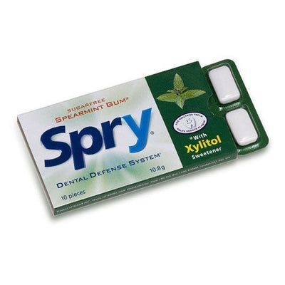 Spry | Spearmint Gum With Xylitol | 10 piece