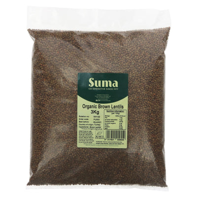 Suma | Lentils - Brown, Organic | 3 KG