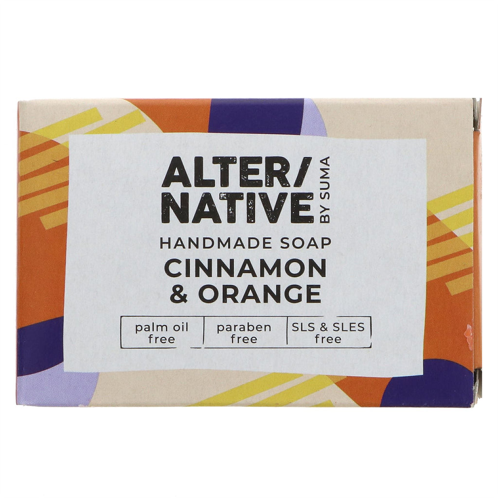 Indulge in Alter/Native's vegan boxed soap with cinnamon and orange, infused with aduki beans for a deep cleanse.