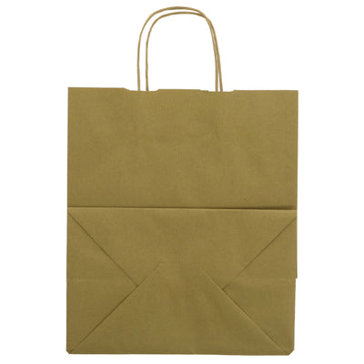 Eco-friendly, large twist handle carrier made from recycled paper - 1 bag. Vegan and stylish.