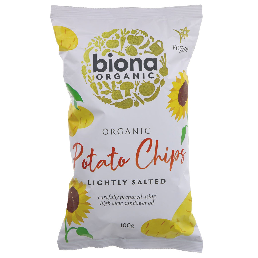 Biona | Potato Chips - Lightly Salted - With Pink Himalayan Salt | 100g