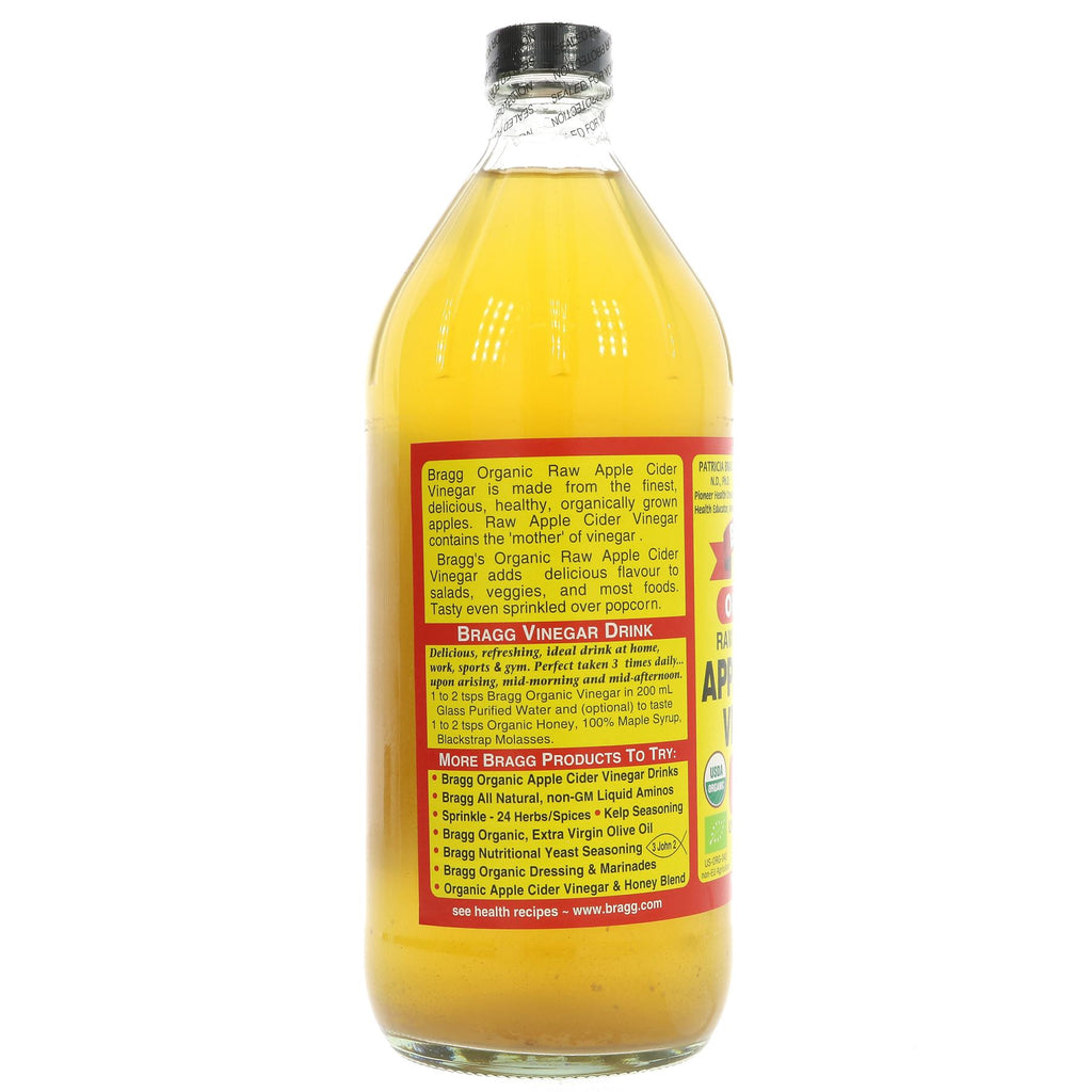 Organic Apple Cider Vinegar w/Mother - Gluten-Free & Vegan - Perfect for Cooking & Baking - Buy Now!