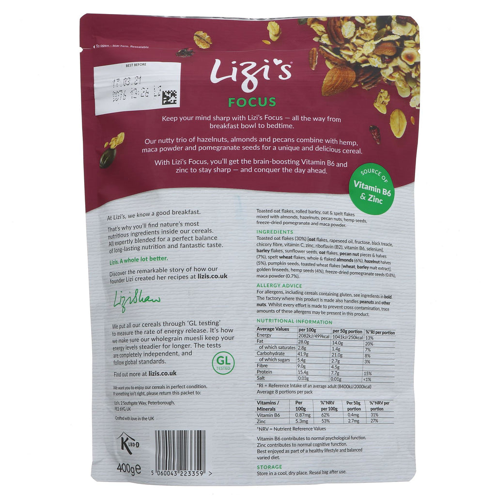 Vegan Super Muesli with Nuts, Hemp, and Pomegranate Seeds - 400g