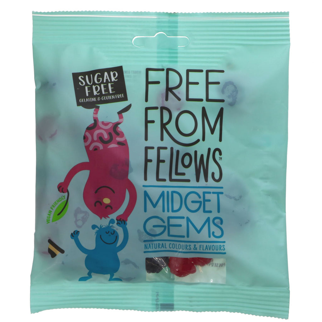 Free From Fellows | Midget Gems - sugar, gelatine & gluten free | 100g