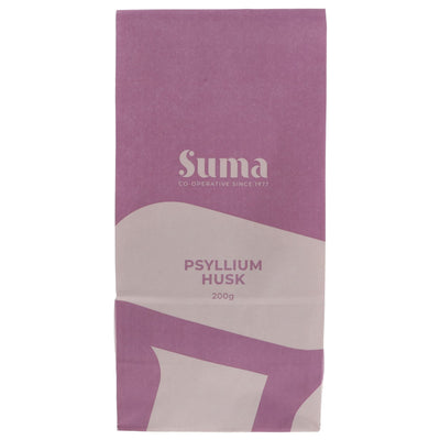 Organic Psyllium Husk by Suma Prepacks. High-quality, natural fiber source. Perfect for adding to smoothies, baked goods, or as a dietary supplement.