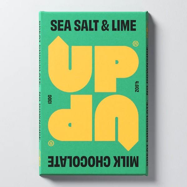 Up-Up | Milk Choc Sea Salt & Lime Bar | 130g