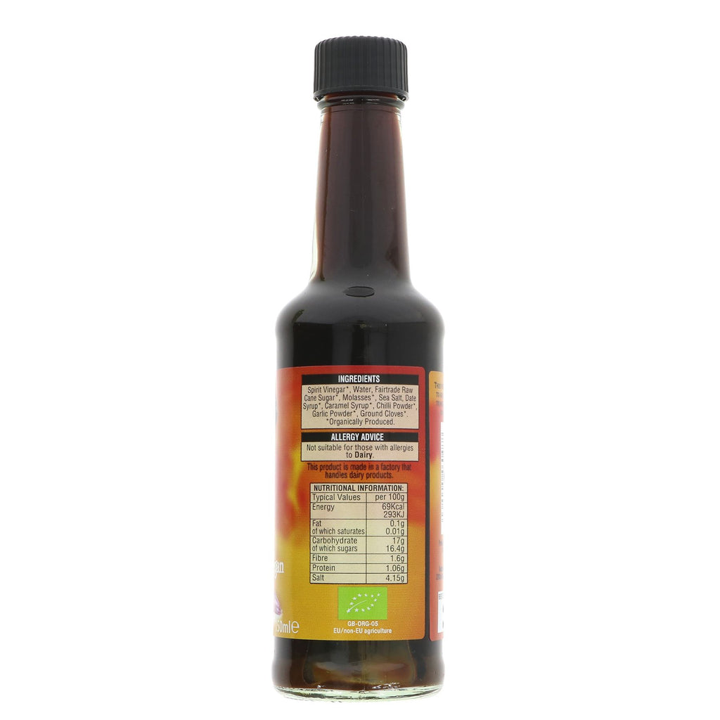 Geo Organics' Organic Worcestershire Sauce - Vegan & No Added Sugar - 150ML