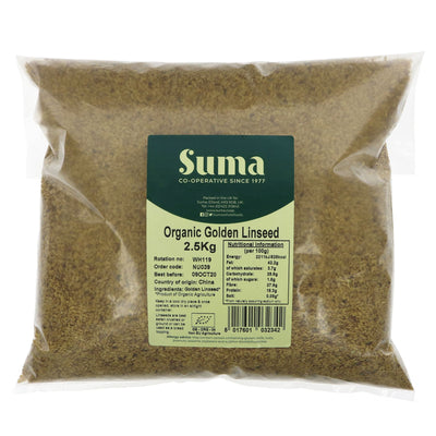 Suma | Linseed, Golden - Organic | 2.5 KG