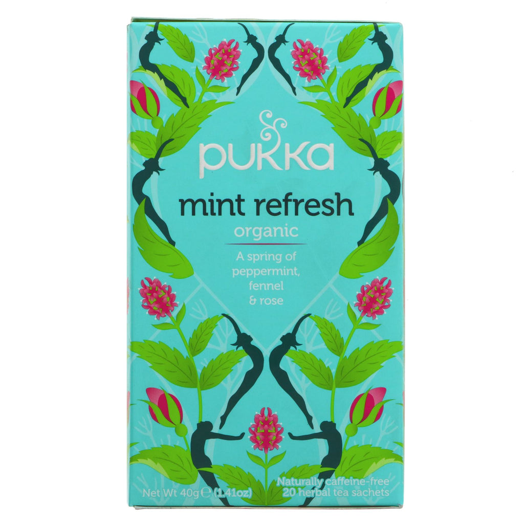 Pukka | Mint Refresh - peppermint, licorice, rose | 20 bags