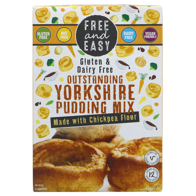 Free & Easy | Yorkshire Pudding Mix - Made With Chickpea Flour | 155g