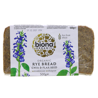 Biona | Rye Bread - Chia & Flax | 500G