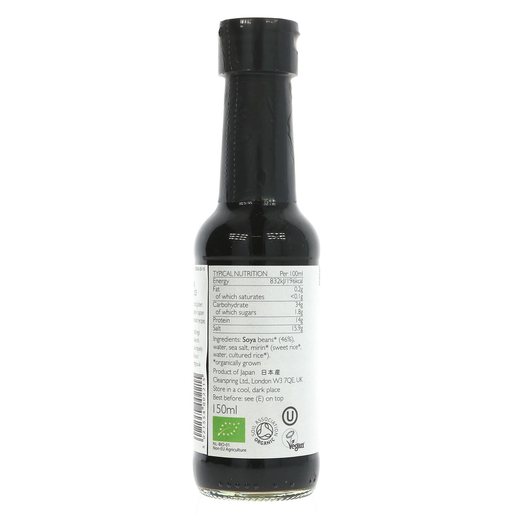 Clearspring Organic Tamari Soy Sauce - Gluten-free, Organic, Vegan. Double strength flavor for dipping, sushi, dressings, marinades, and stir-fries.