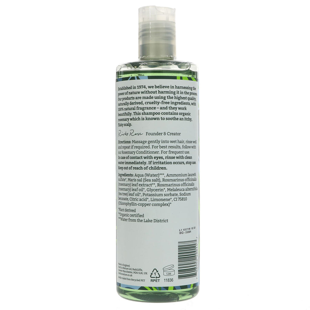 Rosemary Shampoo - Natural & Vegan Haircare, 400ML