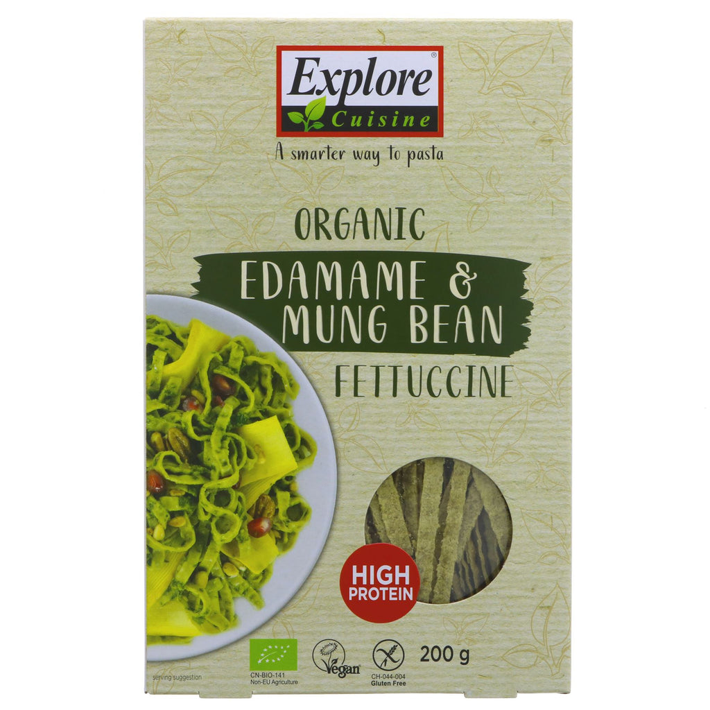 Explore Cuisine | Edamame & Mung Bean Fettuccine - 86g protein, 36g fibre | 200g