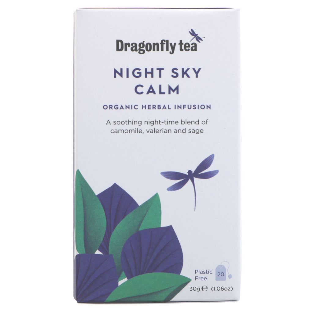 Dragonfly Tea | Night Sky Calm - Camomile, Valerian, Sage | 20 bags
