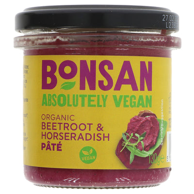 Bonsan | Beetroot & Horseradish Pate | 130G
