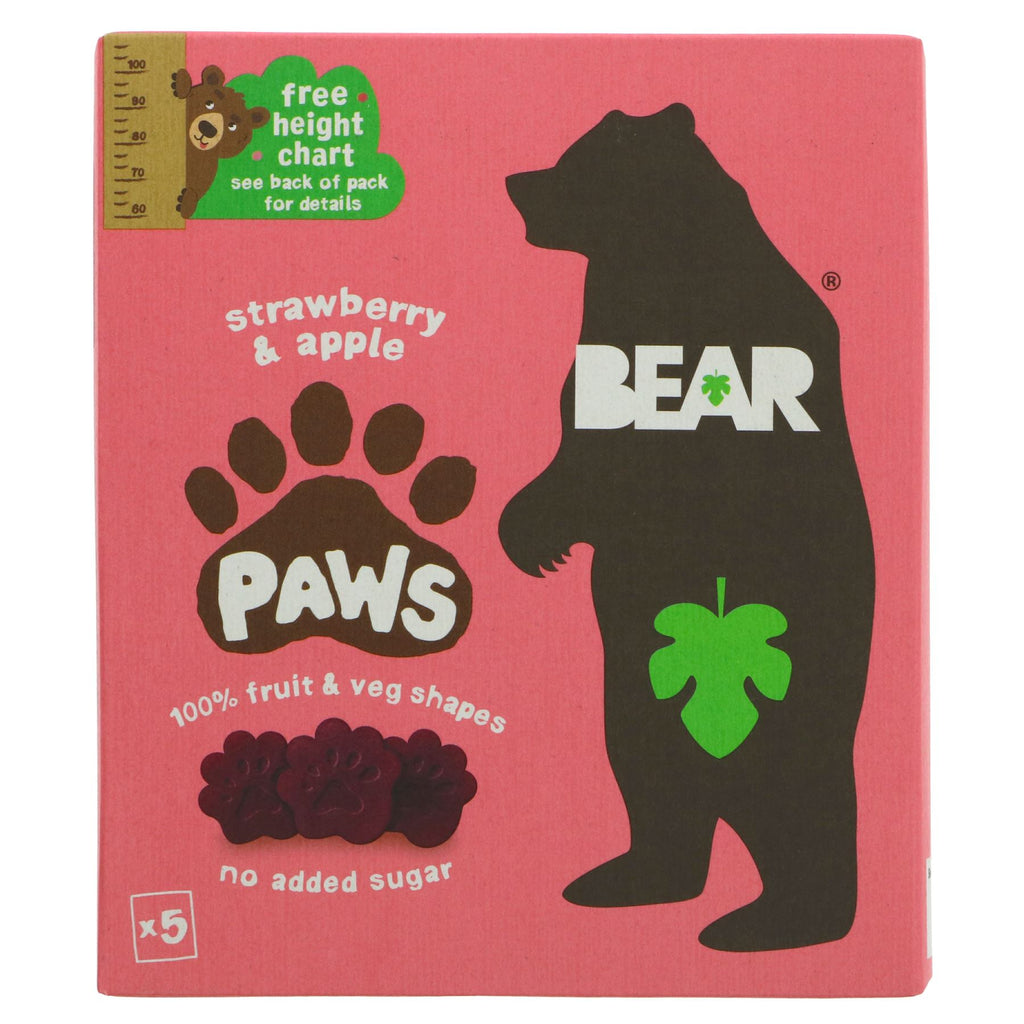 Bear | Paws- Strawberry & Apple | 5 x 20g