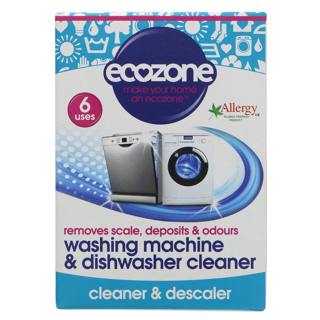 Ecozone | Machine Cleaner - 6 Tablets - Washing Machine & Dishwasher | 120g