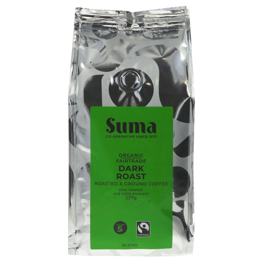 Suma | Suma Dark Roast Ground - Strength 5, Rich & Aromatic | 227g