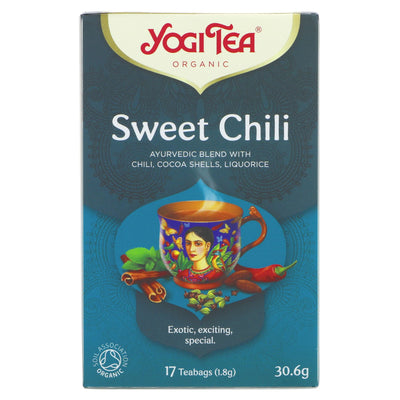 Yogi Tea | Sweet Chilli - Chili, Cocoa Shells, Liquorice | 17 bags