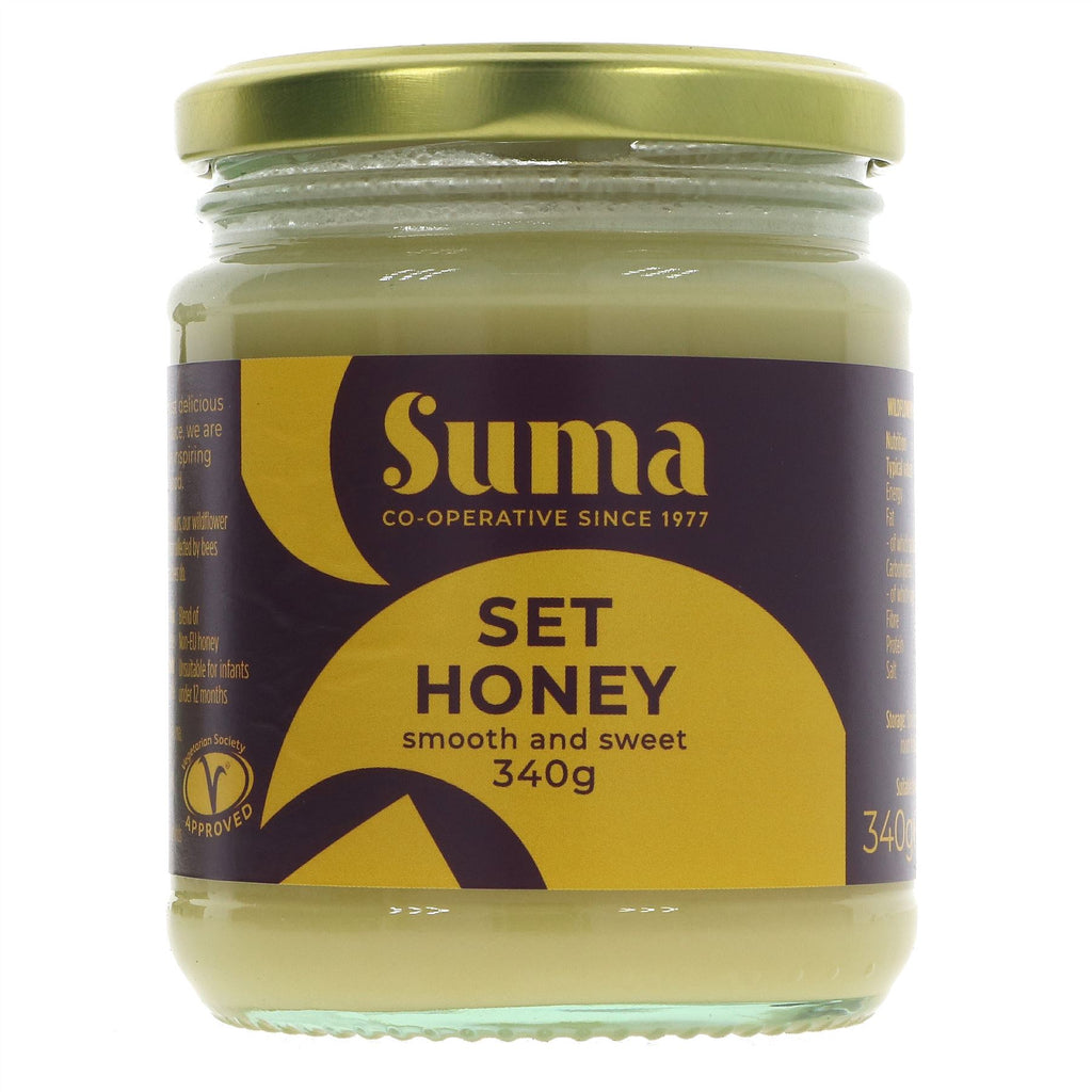 Suma Wildflower Pure Set Honey - Naturally Fruity & Velvety Smooth. Perfect for everyday use!