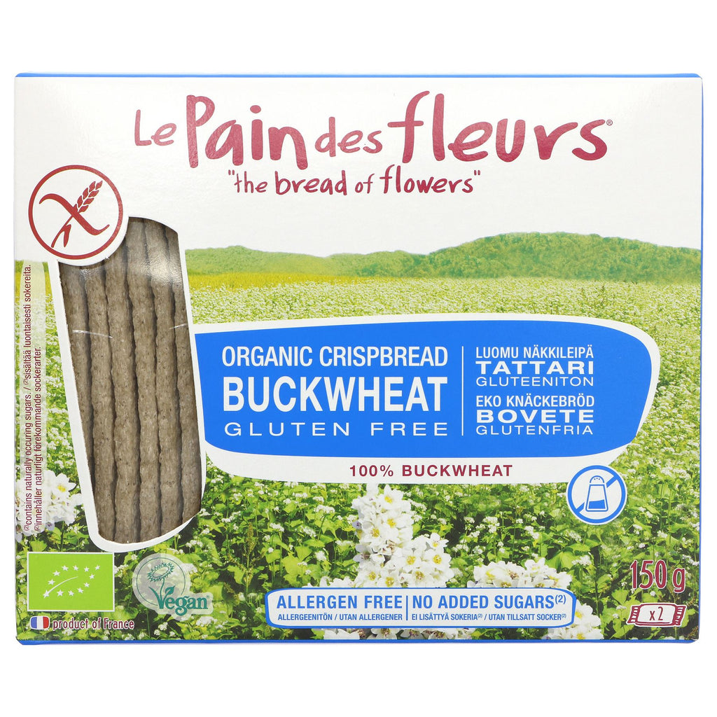 Le Pain Des Fleurs | Buckwheat Crispbread no Salt | 150g