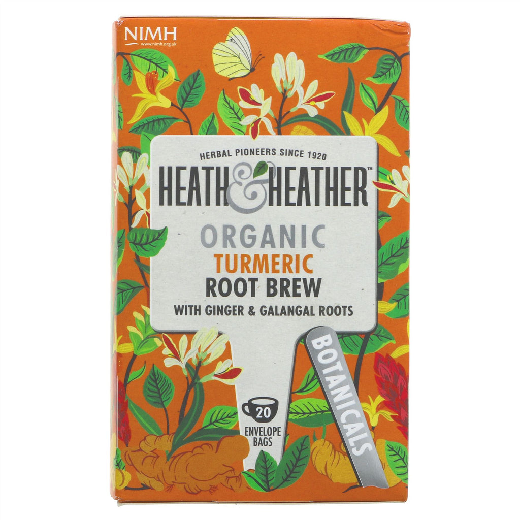 Heath And Heather | Turmeric Root Brew - string, tag and envelope | 20 bags