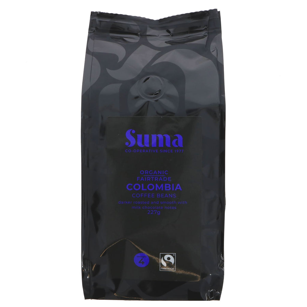 Suma | Colombia Coffee Beans - Strength 4, Darker Roasted | 227g
