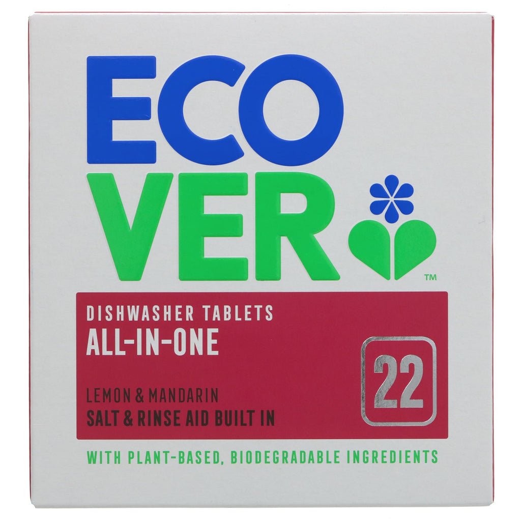 Ecover | Dishwasher Tablets All In One - Citrus | 22 tablets