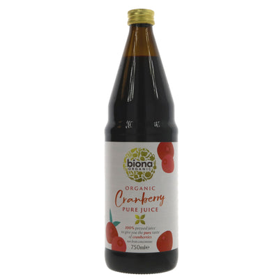 Biona | Cranberry Juice 100% Pure | 750ML
