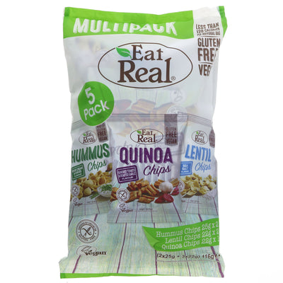 Eat Real | Hummus, Lentil, Quinoa Multi - Eat Real Multi Pack | 116g