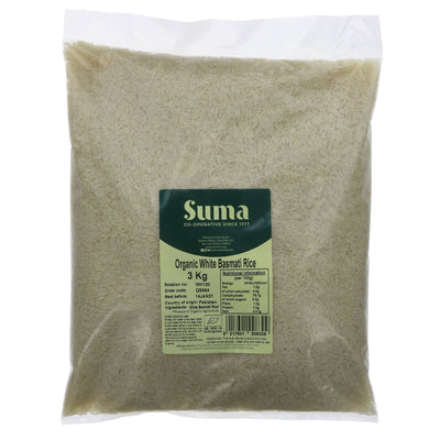 Suma | Rice - Basmati, White Organic | 3 KG