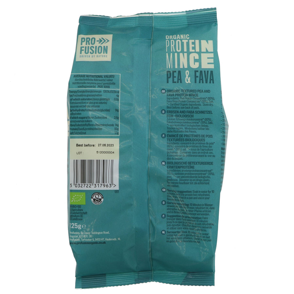 Organic Vegan Protein Mince - Pea & Fava | Gluten-Free & 50% Protein | Add to Wraps and Curries | Sold by Superfood Market