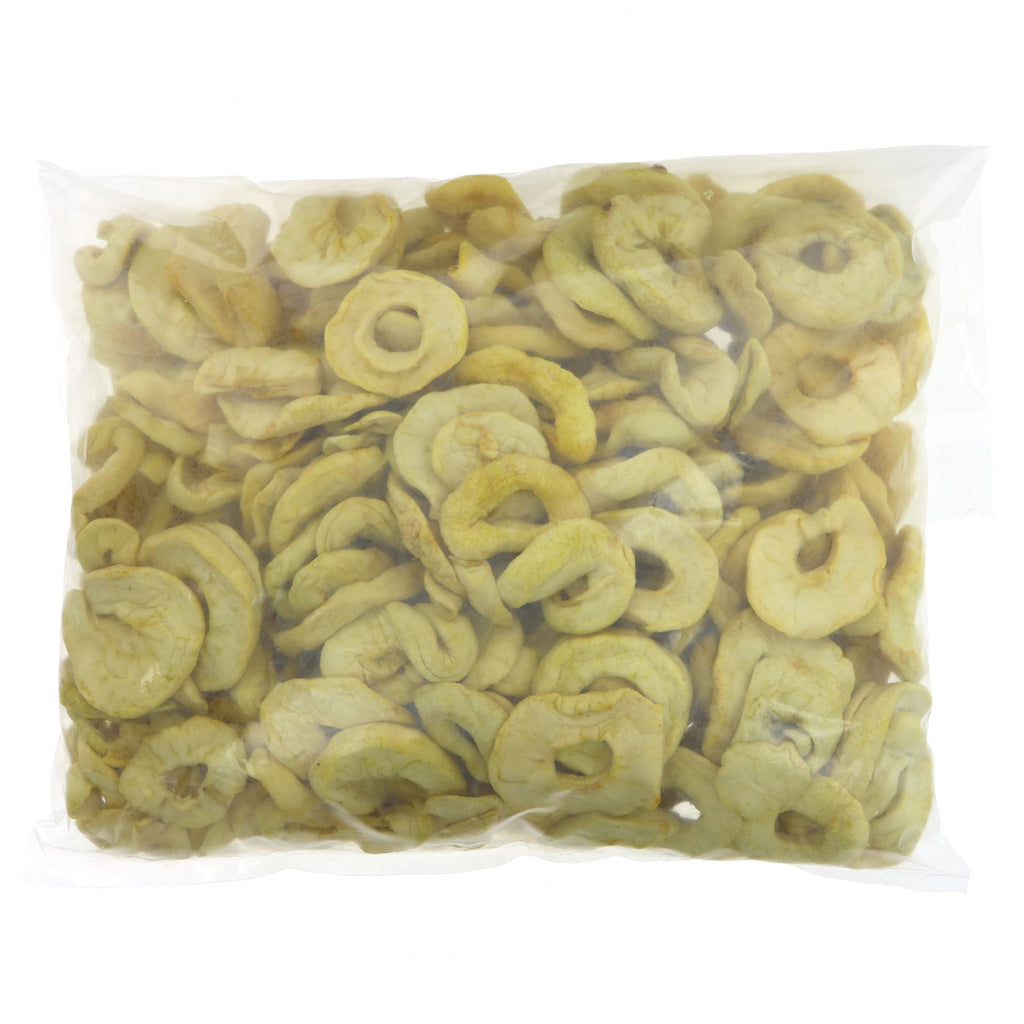 Suma Apple Rings SO2: Vegan, all-natural, guilt-free snack. Sold by Superfood Market since 2014. May contain traces of nut.