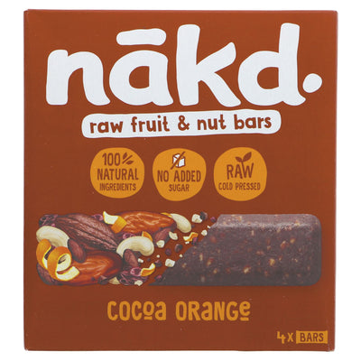 Nakd | Cocoa Orange Multipack | 4 x 35g