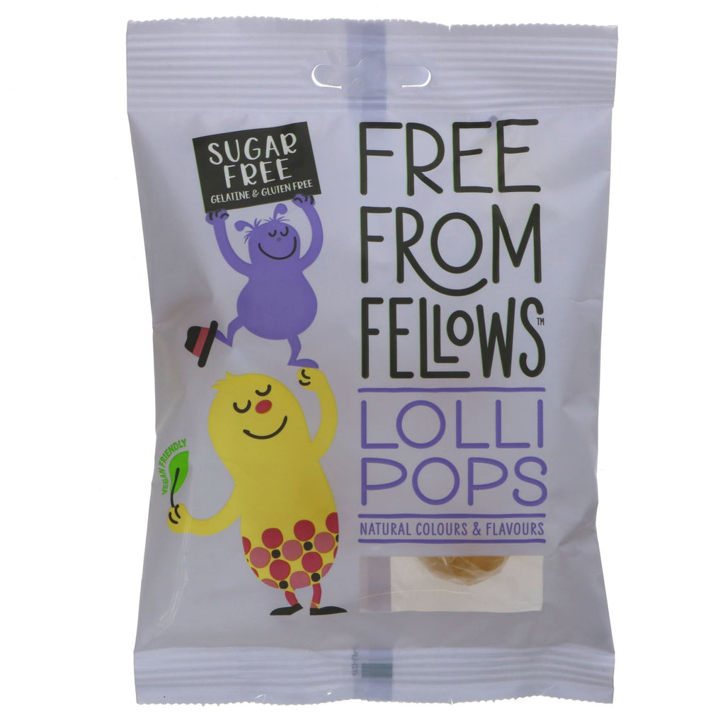Free From Fellows | Cola & Strawberry Lollipops - sugar free | 60g