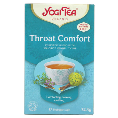 Yogi Tea | Throat Comfort - Liquorice, Fennel, Thyme | 17 bags