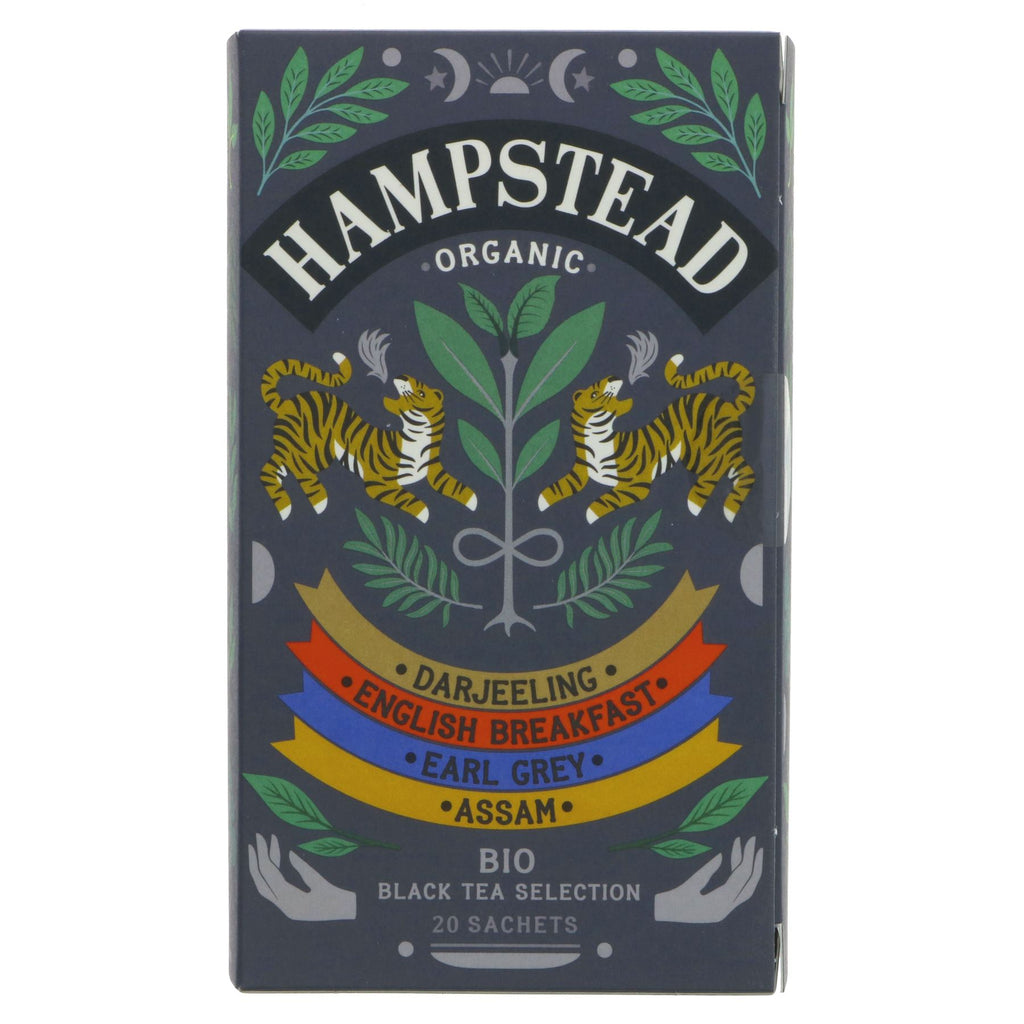 Indulge in 5 organic and vegan black teas from Hampstead Tea. Pair with your favorite treats. No VAT charged.
