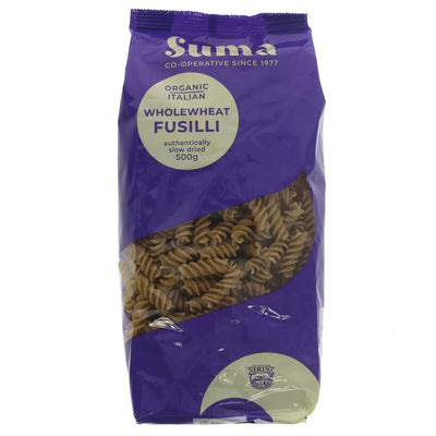 Suma | Wholewheat Fusilli Pasta - Organic | 500g
