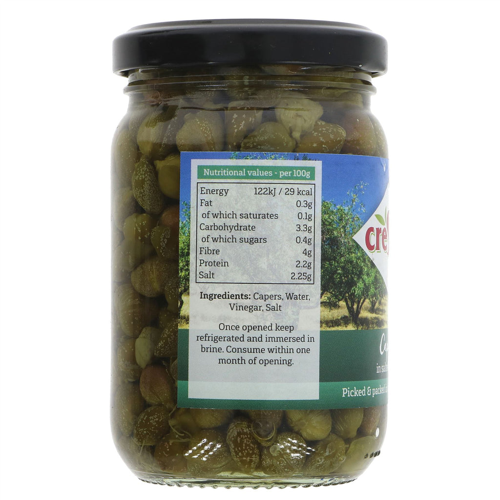 Crespo Vegan Capers: Tangy and Salty Burst of Flavor for Salads, Pasta and Sauces. No VAT Charged,